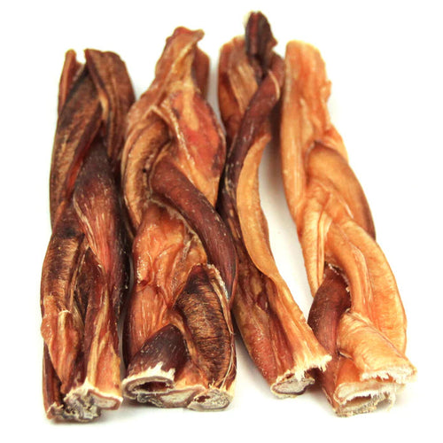 Tuesdays Natural Dog Company Thick Braided Bully Stick - Odor Free (Bulk)