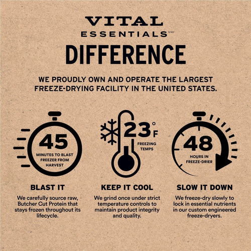 Vital Essentials Freeze-Dried Raw Protein Chicken Crunchy Nibs Cat Food