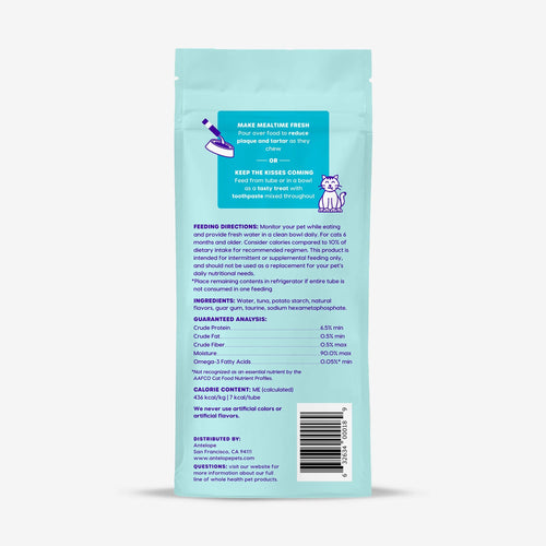 Antelope Ark Naturals Kiss Me-Ow Lickable Dental Cat Treats