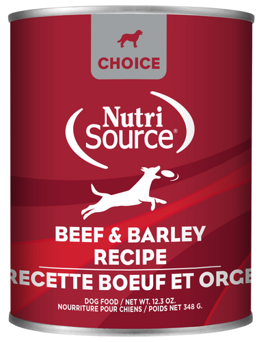 NutriSource® Beef & Barley Entrée Healthy Affordable Wet Dog Food