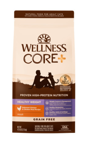 Wellness CORE+ Healthy Weight Chicken & Chicken Meal Dry Cat Food