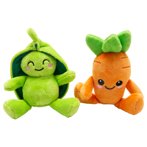 Snugarooz Carrot and Pea Dog Toy