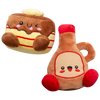 Snugarooz Pancake & Syrup Plush Duo Dog Toy