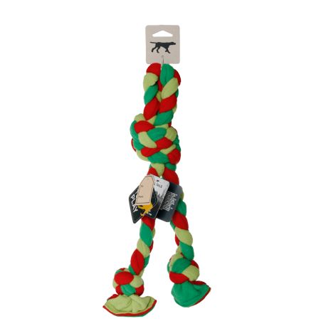 Tall Tails Winter Braided Fleece Tug Dog Toy