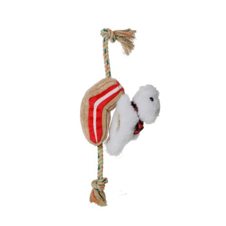 Tall Tails  Polar Bear Plush Tug Dog Toy