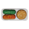 K9 Granola Factory Donut Deli, PUPNIC Hamburger, Hot Dog & Pickle Gourmet Donut for Dogs