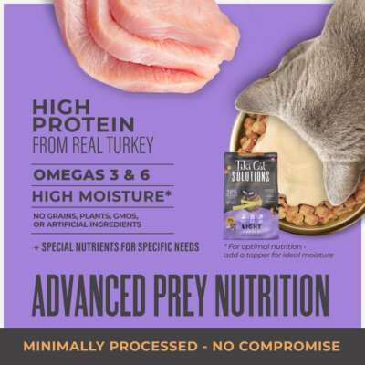 Tiki Cat® Solutions™ Light Baked Kibble: Turkey Recipe Dry Cat Food