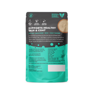 Tiki Cat® Solutions™ Skin + Coat Topper Salmon Recipe in Broth Wet Cat Food