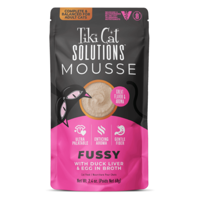 Tiki Cat® Solutions™ Fussy Mousse With Duck Liver & Egg Recipe in Broth Wet cat Food