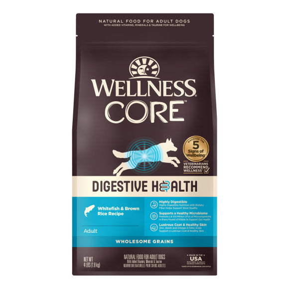 Wellness CORE Digestive Health Whitefish & Brown Rice Dry Dog Food