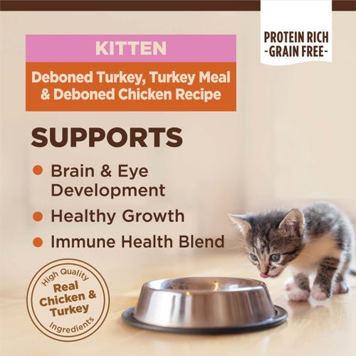 Wellness CORE Grain Free Kitten Deboned Turkey, Turkey Meal & Deboned Chicken