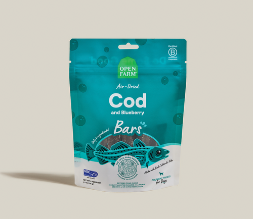 Open Farm Icelandic Air-Dried Cod & Blueberry Dog Treat Bars