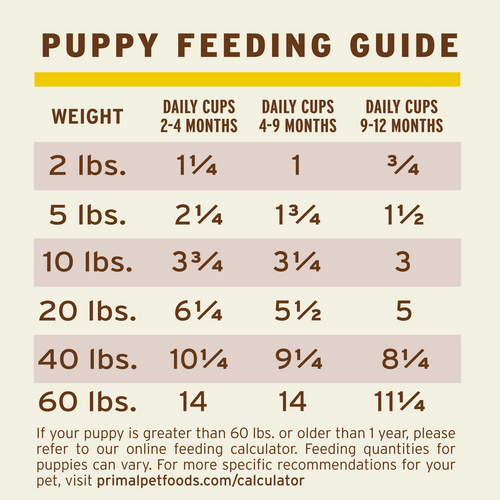 Primal Frozen Raw Scoopable Pronto Dog Food Puppy Recipe