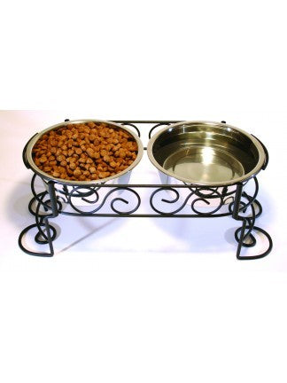 Ethical Pet Spot Mediterranean Old World Stainless Steel Double Diner