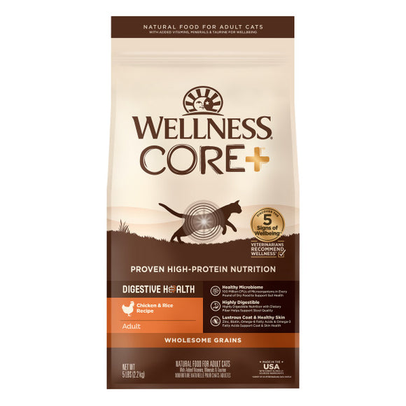 Wellness CORE+ Digestive Health Chicken & Rice Dry Cat Food
