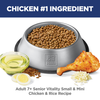 Hill's Science Diet Adult 7+ Senior Vitality Small & Mini Chicken & Rice Recipe Dog Food