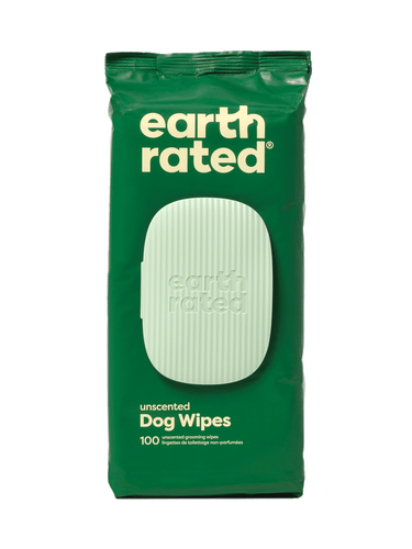 Earth Rated Dog Grooming Wipes - Hypoallergenic Wipes For Gentle Cleaning of Paws, Body & Bums