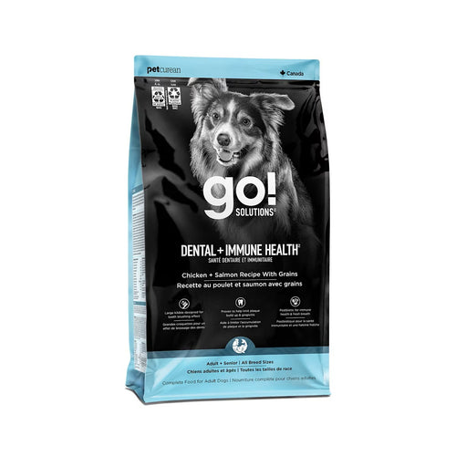 Petcurean Dental + Immune Health Chicken + Salmon Dog Food with Grains