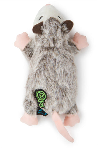 GODOG Flatz Squeaky Plush Dog Toys with Chew Guard Technology