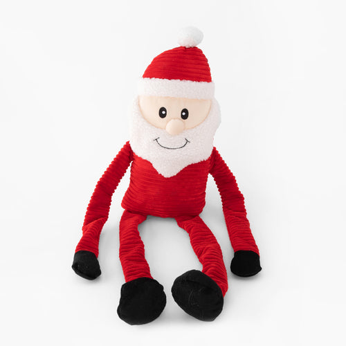 ZippyPaws Holiday Crinkle – Santa JUMBO Dog Toy