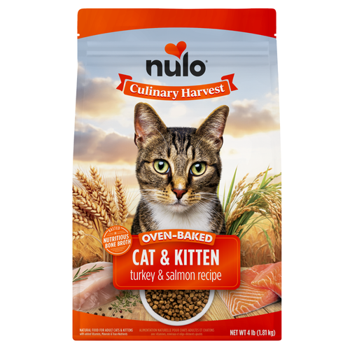Nulo Culinary Harvest Baked Turkey & Salmon Recipe for Adult Cats & Kittens