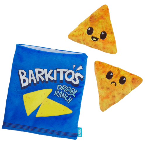 BARK Drool Ranch Chips Plush Enrichment + Multi-Part Dog Toy