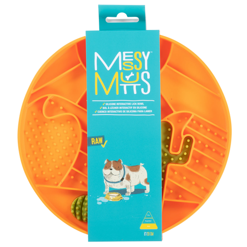 Messy Mutts Desert motif 8 Silicone Dog Lick Bowl Interactive Dog Bowl
