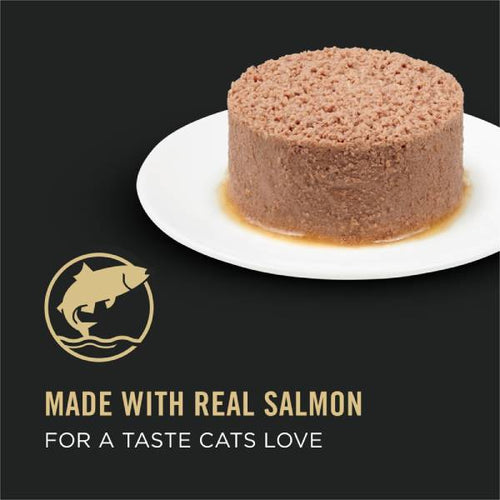 Purina Pro Plan Hairball Salmon Entrée Classic Wet Cat Food