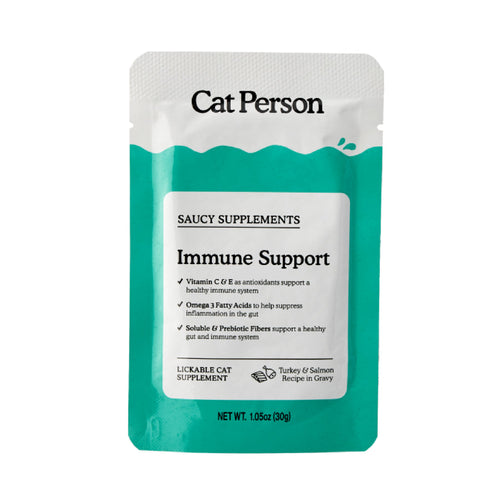 Weruva Cat Person  Immune Support Supplement Turkey & Salmon Recipe in Gravy