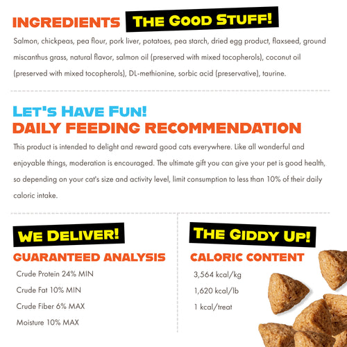 Fromm Family PurrSnackitty Crunch Screamin' Salmon Flavor Cat Treats