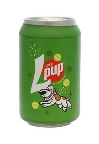 Silly Squeakers Soda Can Lucky Pup Dog Toy