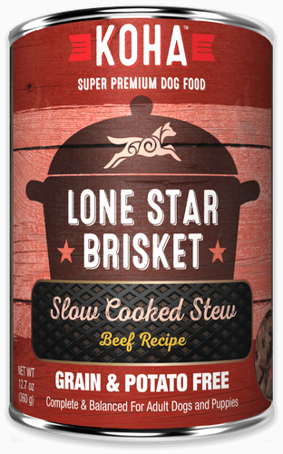 Koha Lone Star Brisket Slow Cooked Stew Beef Recipe for Dogs