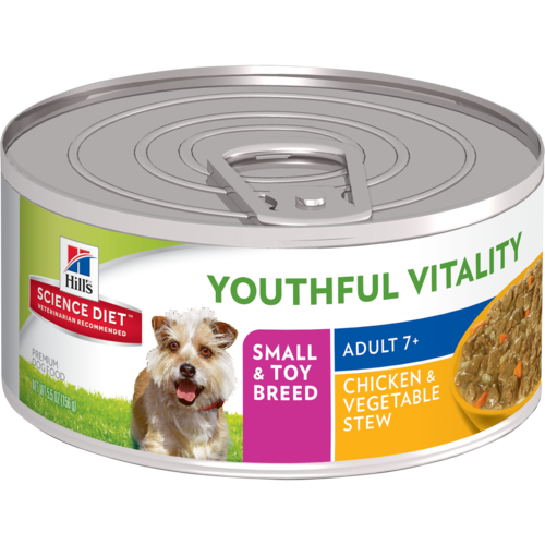 Hill's™ Science Diet™ Youthful Vitality Adult 7+ Small & Toy Breed Chicken & Vegetable Stew Dog Food