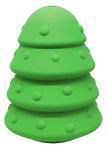 SodaPup Christmas Tree Durable Rubber Chew Toy & Treat Dispenser (Large, Green)