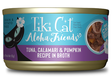 Tiki Cat Aloha Friends Grain Free Tuna with Calamari and Pumpkin Cat Food