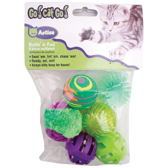 GO CAT GO ROLLIN' IN FUN MUTLIPACK (6 PIECE/SMALL)