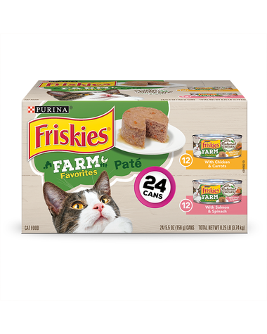 Farm Favorites Wet Cat Food Pate 24 Count Variety Pack