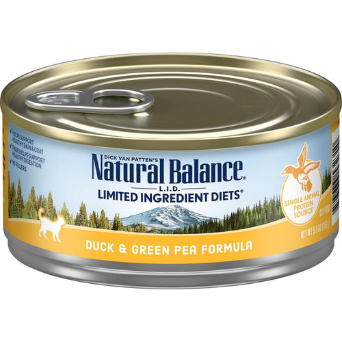 Natural Balance L.I.D. Limited Ingredient Diets Duck & Green Pea Formula Canned Cat Food