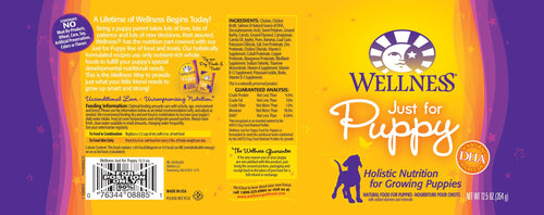 Wellness Complete Health Natural Just for Puppy Chicken and Salmon Recipe Wet Canned Dog Food