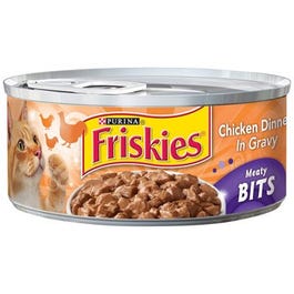 Cat Food, Meaty Bits Chicken, 5.5-oz. Can