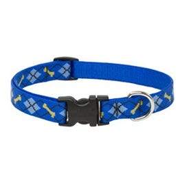 Dog Collar, Adjustable, Dapper Dog, 3/4 x 13 to 22-In.