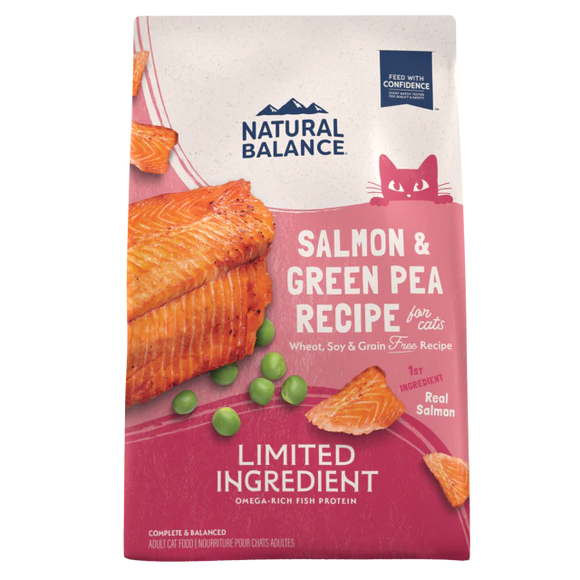 Natural Balance L.I.D. Limited Ingredient Grain Free Salmon & Green Pea Recipe Dry Cat Food