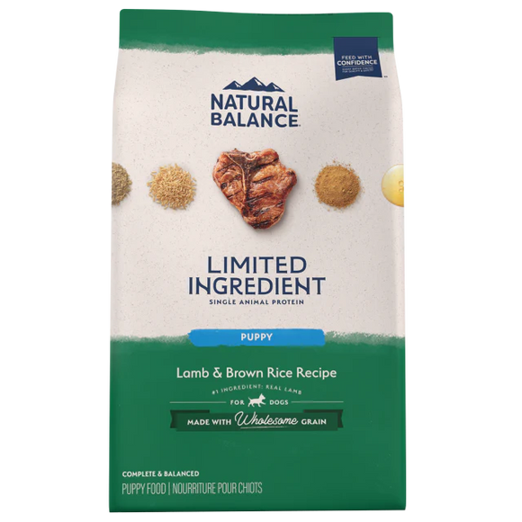 Natural Balance Limited Ingredient Diet Lamb & Brown Rice Puppy Recipe
