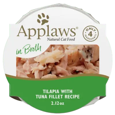 Applaws Natural Wet Cat Food Tilapia with Tuna in Broth Pot