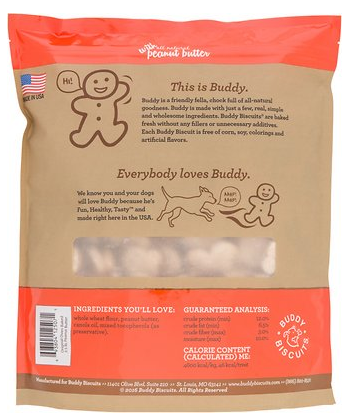 Cloud Star Buddy Biscuits Oven Baked Peanut Butter Dog Treats