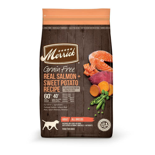 Merrick Grain Free Real Salmon and Sweet Potato Recipe Dry Dog Food