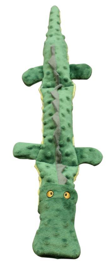 Ethical Pet Skineeez Extreme Triple Squeak Crocodile Dog Toy