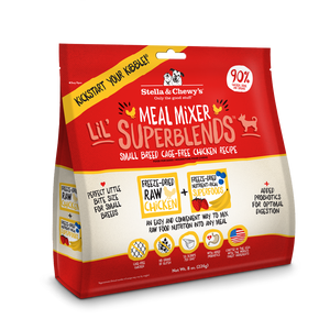 Stella & Chewy's Meal Mixer Lil' SuperBlends Small Breed Grain Free Chicken Recipe Freeze Dried Raw Dog Food Topper