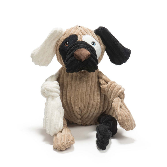 HuggleHounds HuggleMutt Patches Knottie™ Dog Toy