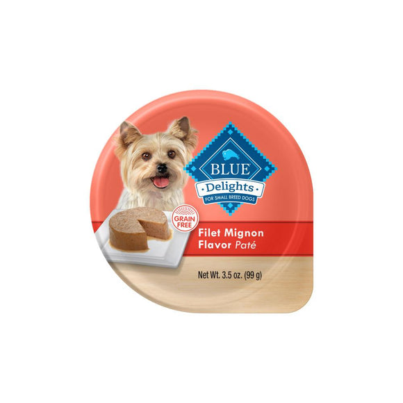 Blue Buffalo Blue Delights Small Breed Filet Mignon Pate Dog Food Cup